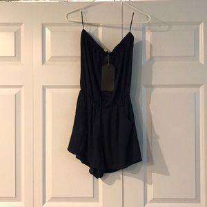 Navy Romper